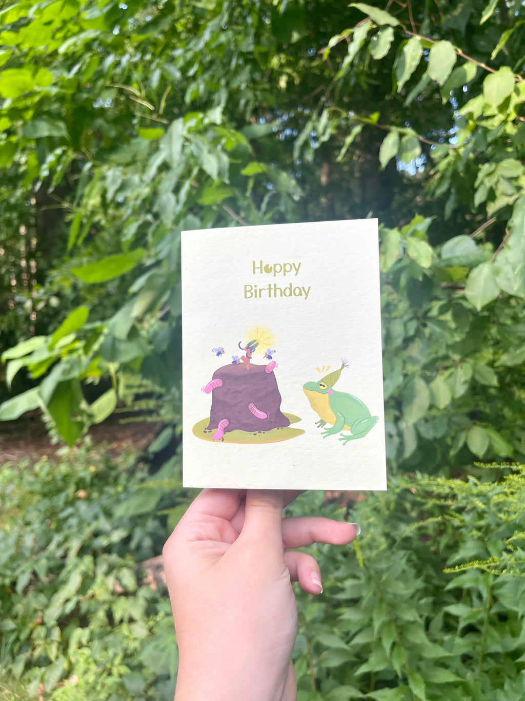 Hoppy Birthday Frog Greeting Card