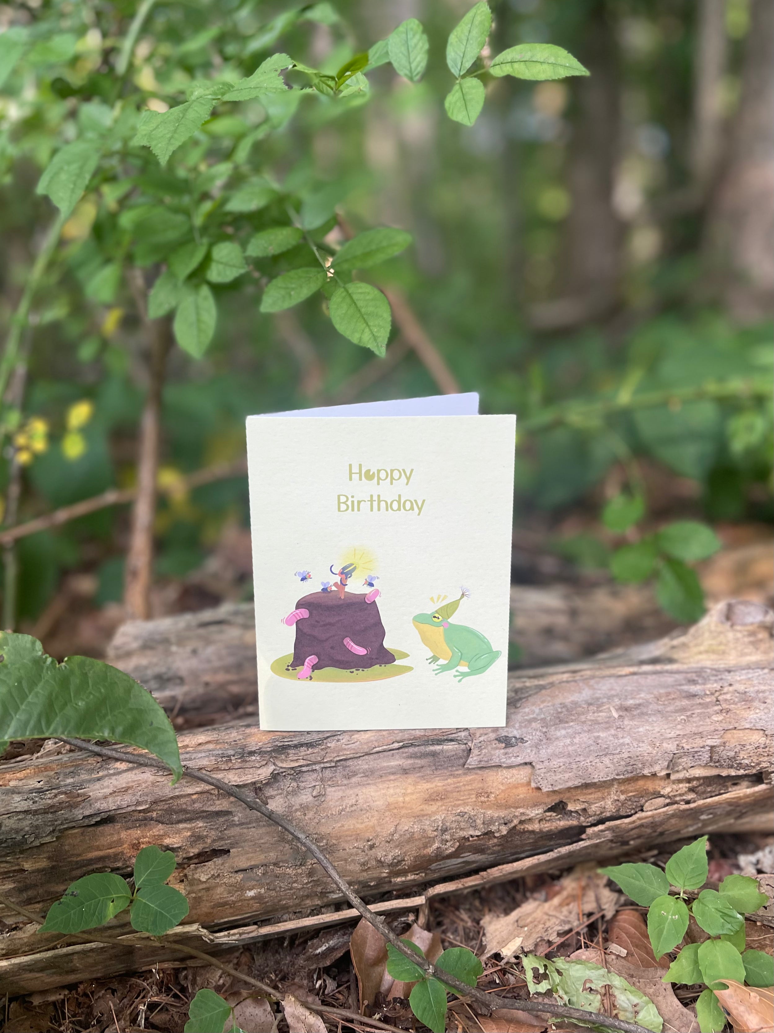 Hoppy Birthday Frog Greeting Card